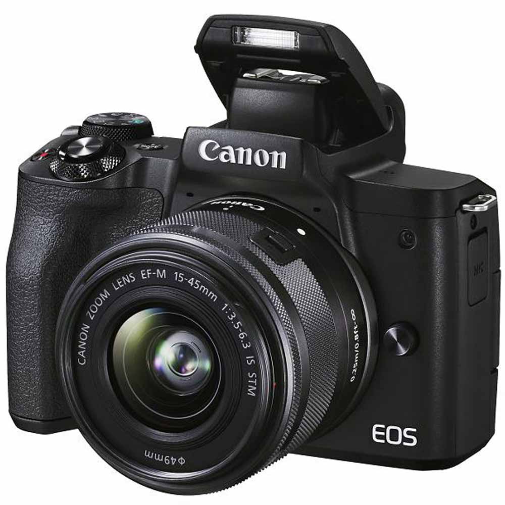 Appareil photo numérique sans miroir EOS M50 Mark II avec objectif 15-45 mm de Canon (noir)